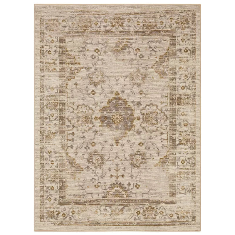 Washable Vintage Distressed Rug, 7'x10'