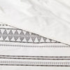 5pc Woven Diamond Stripe Comforter Set Cream/Black - King