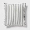 8pc Reversible Classic Stripe Comforter Set Gray/White - Queen