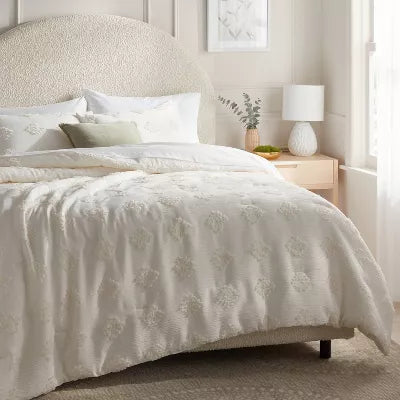 Tufted Diamond Crinkle Comforter - Full/Queen