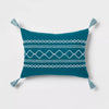 5pc Diamond Stitch Comforter Bedding Set Dark Teal Blue - Full/Queen