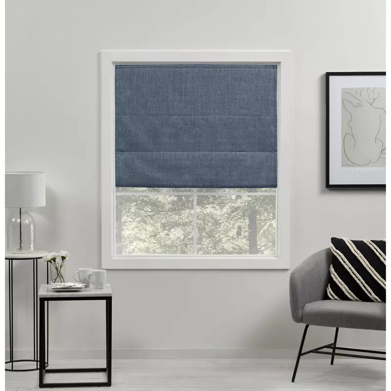 Acadia Total Blackout Roman Curtain Shades