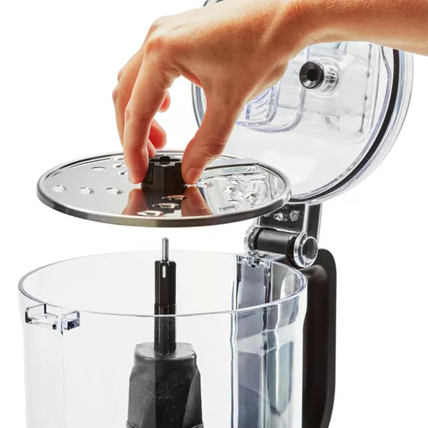 7 Cup Food Processor - Black -  Grinds, Chops, Shreds, Mixes, Blends, 3 Speeds, Dishwasher-Safe