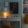 2-in-1 Starry Kids' Table Lamp White