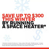 Thermawave Indoor Heater: Portable Ceramic Space Heater, 3 Settings, Fan Driven, ETL Listed, White