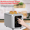 2 Slice Toasters, Touchscreen Dual Independent Control Panel, Smart Bread Toaster, Stainless Steel Toaster, Extra Wide Slots Toaster With Bagel