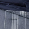 5pc Reversible Heathered Herringbone Stripe Comforter Set - Full/Queen