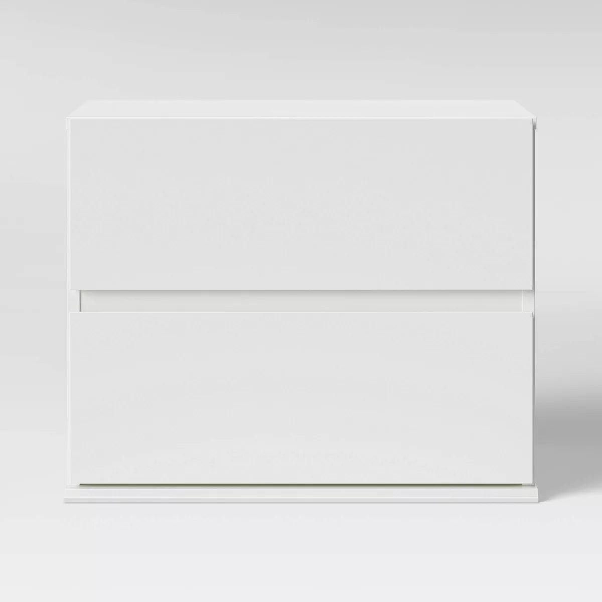 2 Drawer Modular Dorm Nightstand White