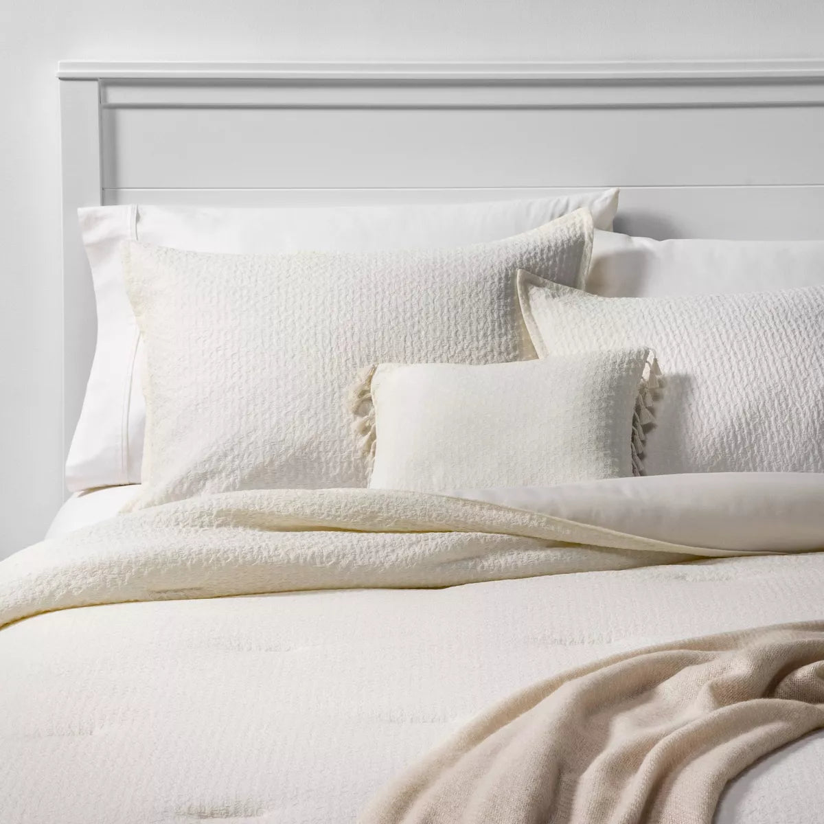5pc Solid Textured Comforter Set - King