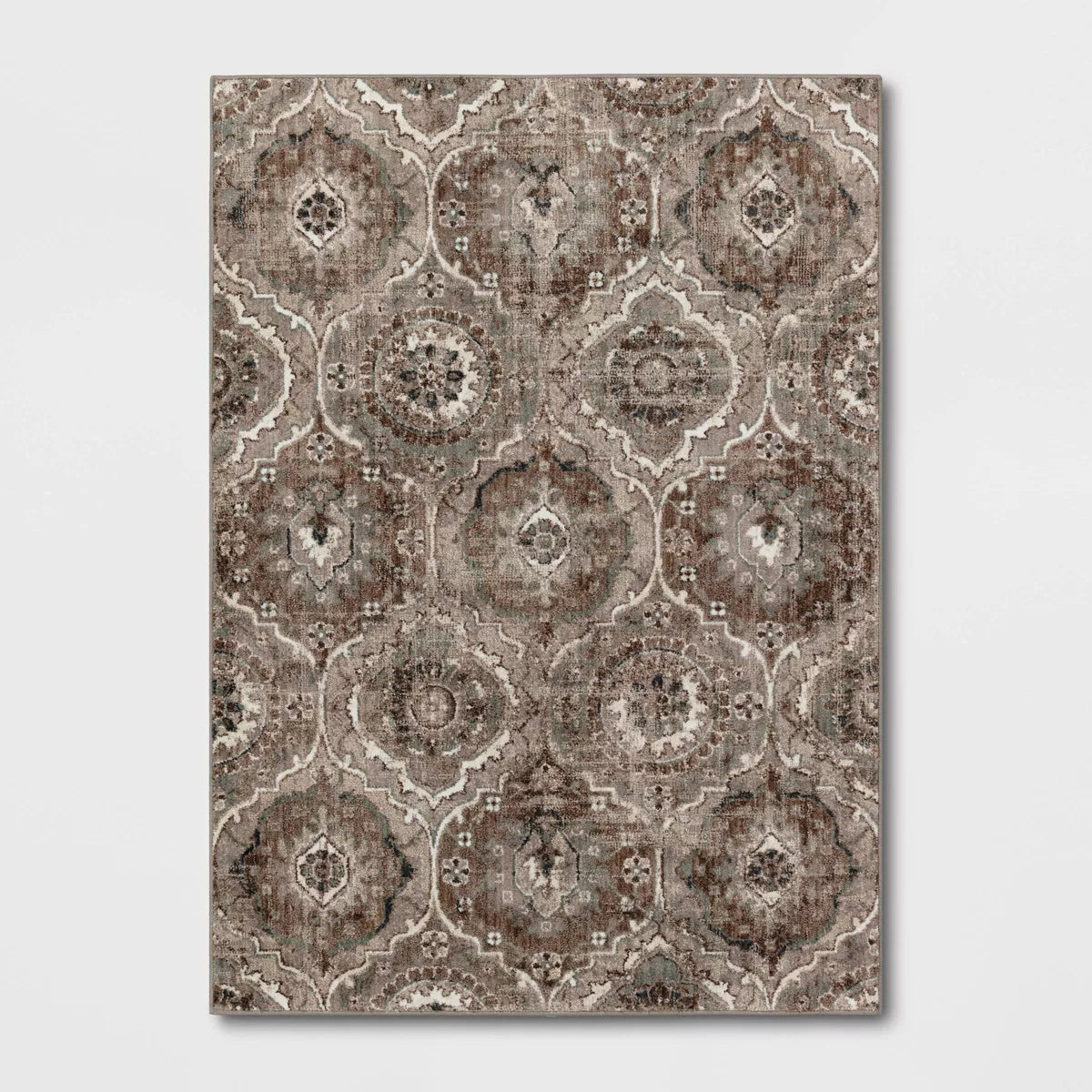 Bailey Companion Tile Print Accent Rug Tan