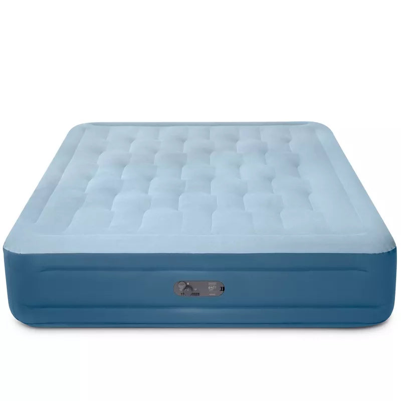Mid Rise Hexbeam  Electric Pump Queen Air Mattress - Dark Blue Denim