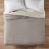 Reversible Textured Cotton Chambray Coverlet - Full/Queen