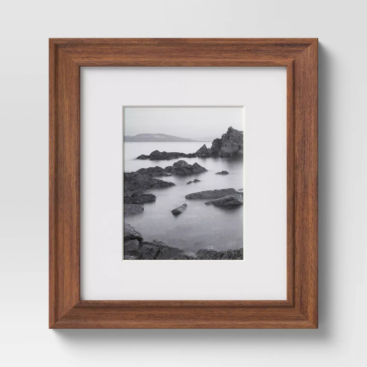 Wood Matted Wall Frame Midtone Woodgrain