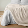 Chunky Knit Bed Blanket - Full/Queen