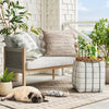 Beachside Grid Outdoor Rug Naturals
