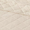 King Diamond Stitch Cotton Linen Quilt Khaki - OEKO-TEX Certified, Midweight Coverlet