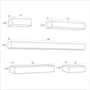 5pc Modern Wall Shelf Set