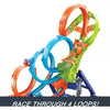 4-Loop Crash Out Track Set with Motorized Booster and Toy Car