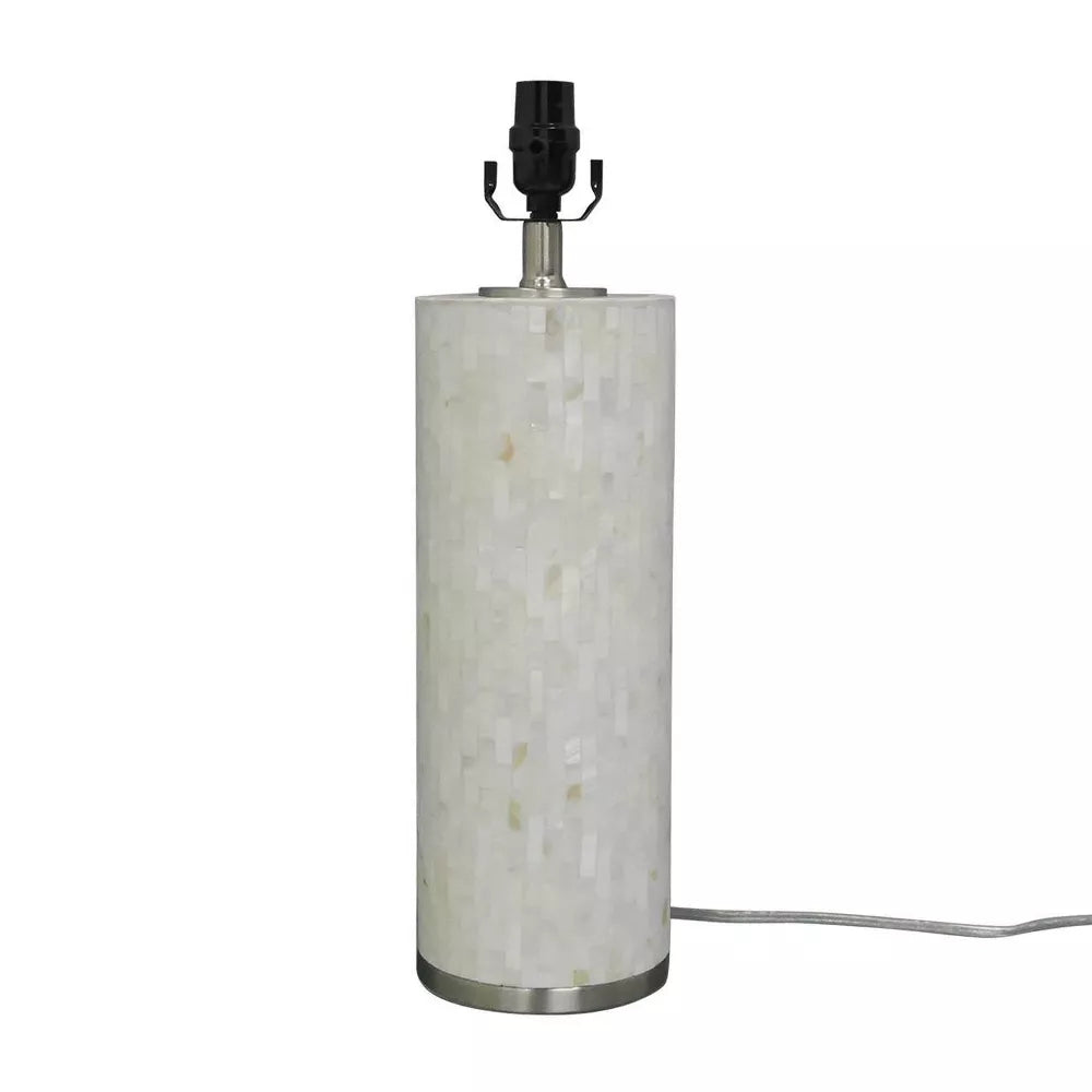 Capiz Subway Tile Large Lamp Base Shell