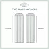 Set Of 2 Velvet Back Tab Light Filtering Window Curtain Panels