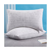 King Memory Foam Bamboo Pillow, Set of 2 - Adjustable Removable Cover