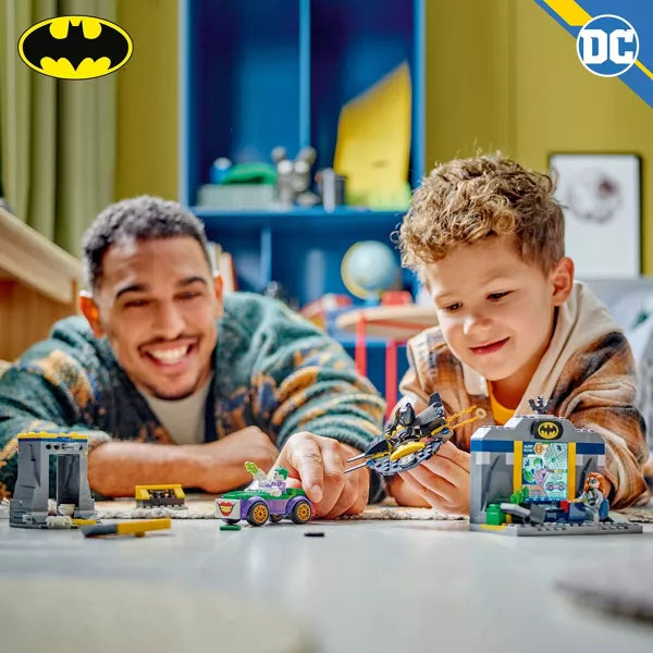 The Batcave with Batman, Batgirl & The Joker
