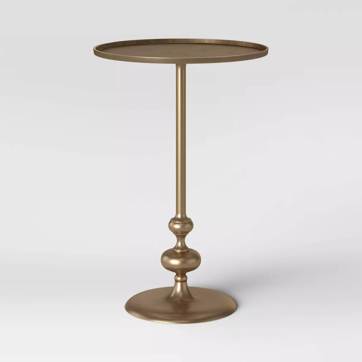 Londonberry Turned Accent Table Brass SHOWROOM ITEM