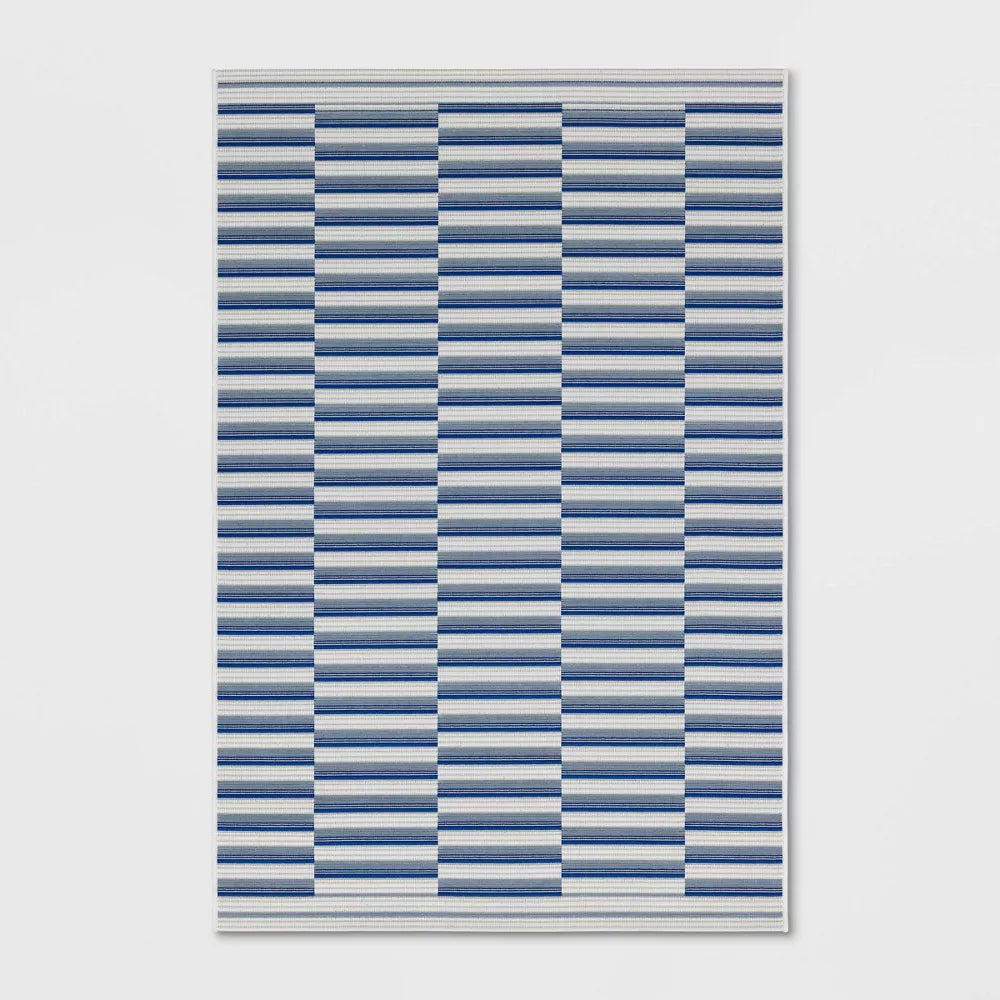 Linear Geo Outdoor Area Rug 3'11"x5'5"