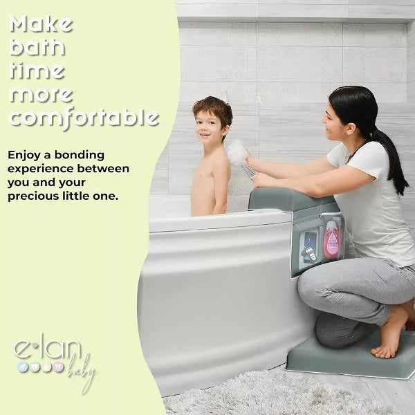 Bath Kneeler and Elbow Rest Pad Set, Non-Slip Design, Includes 4 Toy Pocket Organizers, Waterproof and Easy to Clean