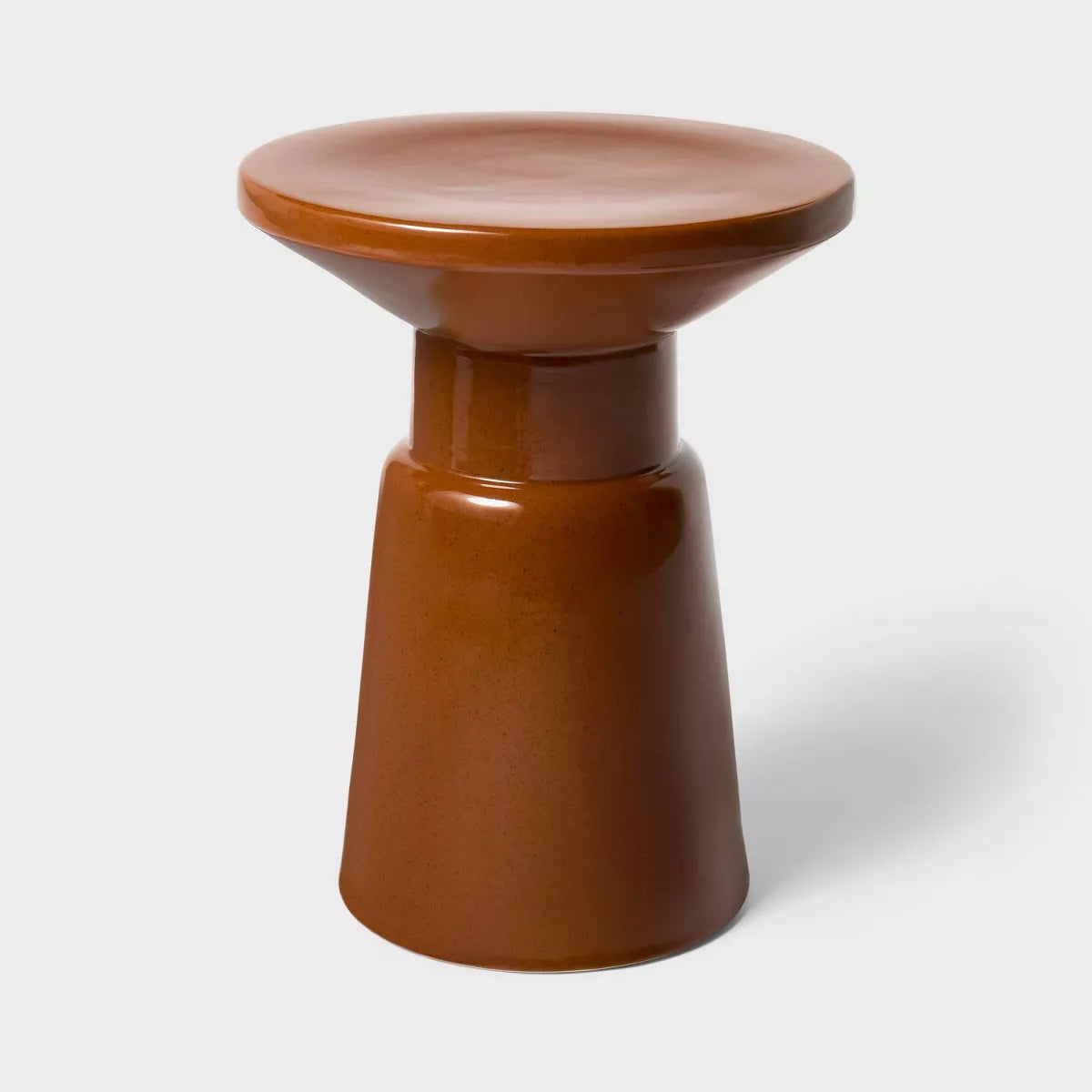 Ceramic Accent Table Brown SHOWROOM ONLY ITEM