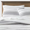 Cotton Woven Stripe Comforter & Sham Set - King