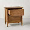 2 Drawer Modern Wood Nightstand