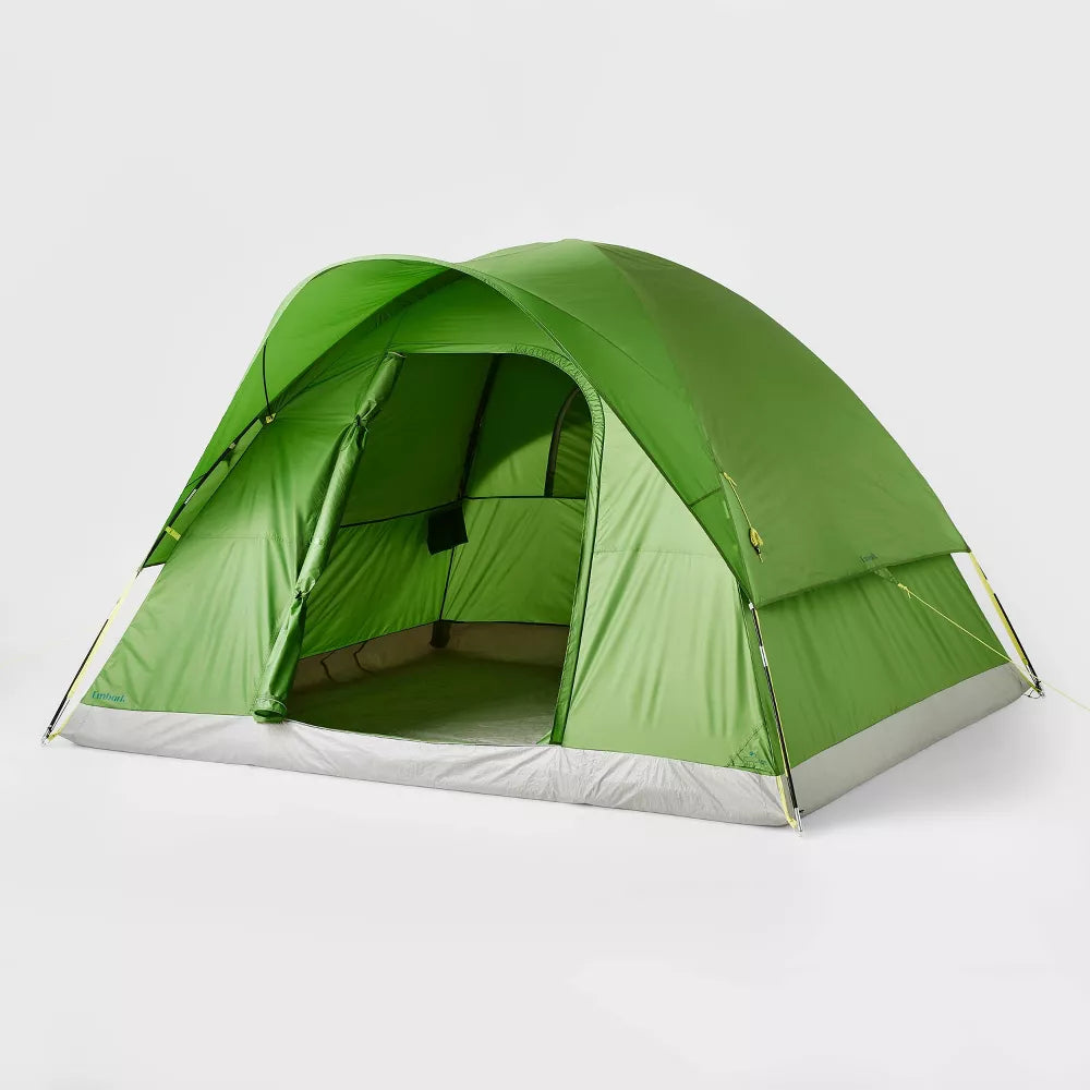 6 Person Dome Family Tent Green