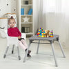 Chair for Babies and Toddlers w/Safety Harness, PU Leather Cushion & Removable Food Tray, Gray