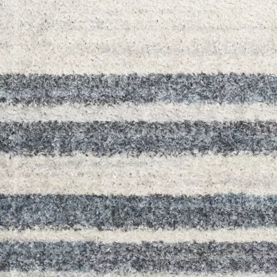 Astra Machine Washable Stripe Circle Mid-Century Modern Indoor Rug 2'2" x 4'