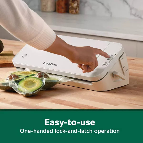 Select Vacuum Sealer with Bags and Roll Oatmilk Plastic, Spot Clean