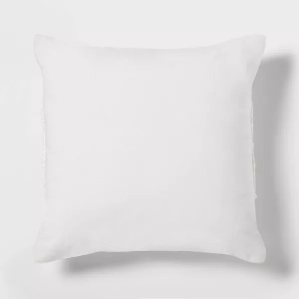 Textural Solid Square Throw Pillow, final cut