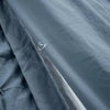 3pc King Ravello Pintuck Soft Oversized Duvet Cover Set Stormy Blue : Microfiber, OEKO-TEX Certified