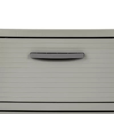 3 Drawer Storage Cabinet Gray