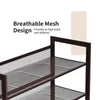 4-Tier Shoe Rack Adjustable to Flat or Slant Shoe Organizer Holder Stand