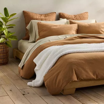Chunky Knit Bed Blanket - Full/Queen
