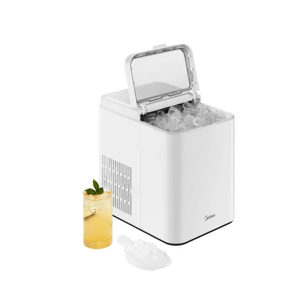 Ice Maker Countertop, Bullet Ice, 2 Ice Sizes, White