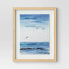 (Set of 2) Seascape Framed Art Set Natural