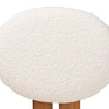 1-Piece Kacela Boucle Fabric and Wood Dining Chair