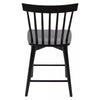 Windsor Counter Height Barstool Hardwood Black