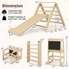 7-in-1 Toddler Climbing Toy Set with Reversible Ramp Convertible Step Stool Multi-colored/Natural