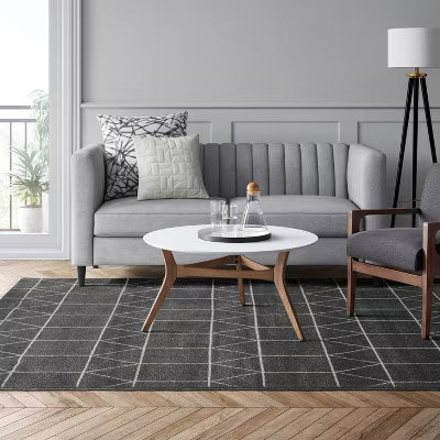 Elle Linear Grid Rugs - 7 x 10