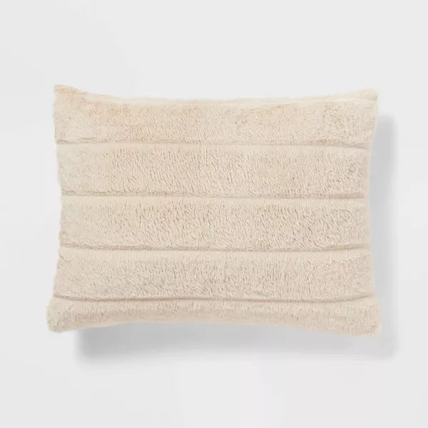 3pc Luxe Faux Fur Comforter and Sham Set, Full/Queen