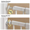 Baby Gate for Stair and Doorway,with Extenders and Pressure/Hardware Mounting Kit