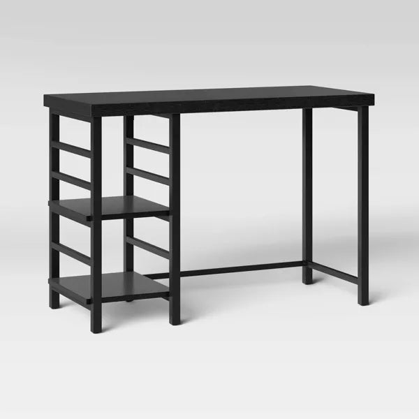 Adjustable Dorm Storage Desk Black